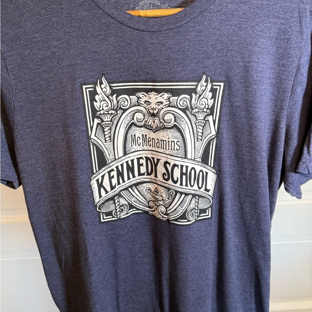 Navy Graphic Tee mcminamins Kennedy grade school
